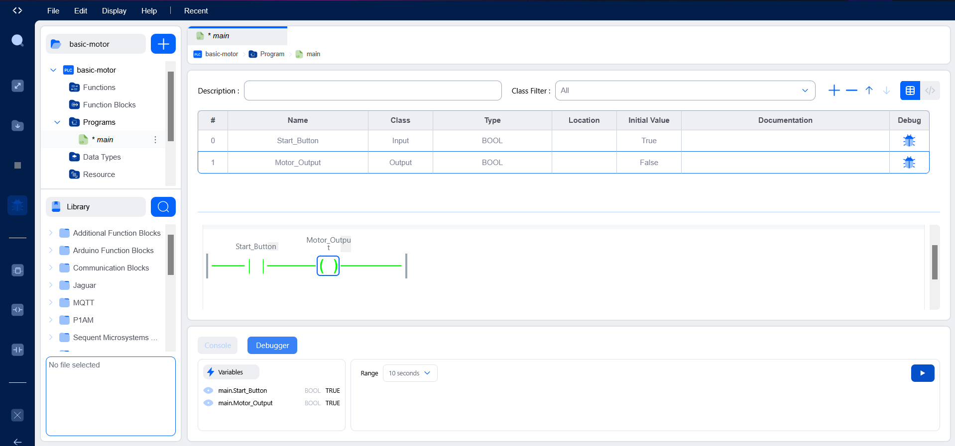 PLC Project Screenshot 1