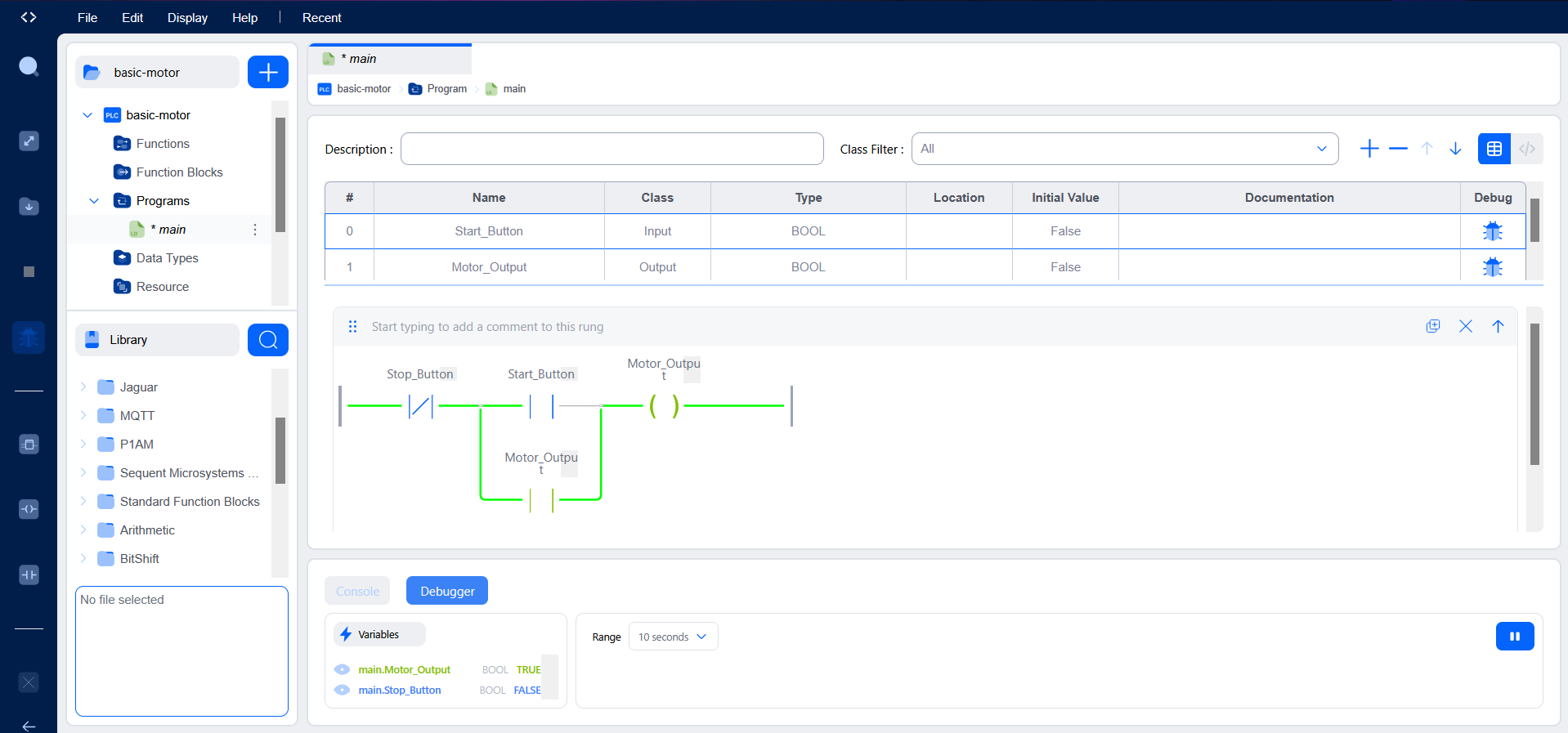 PLC Project Screenshot 2