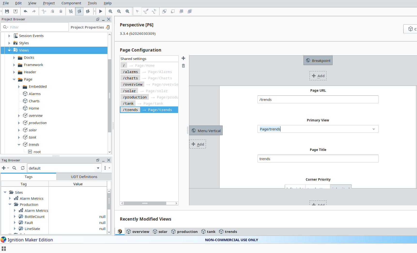 Page Configuration