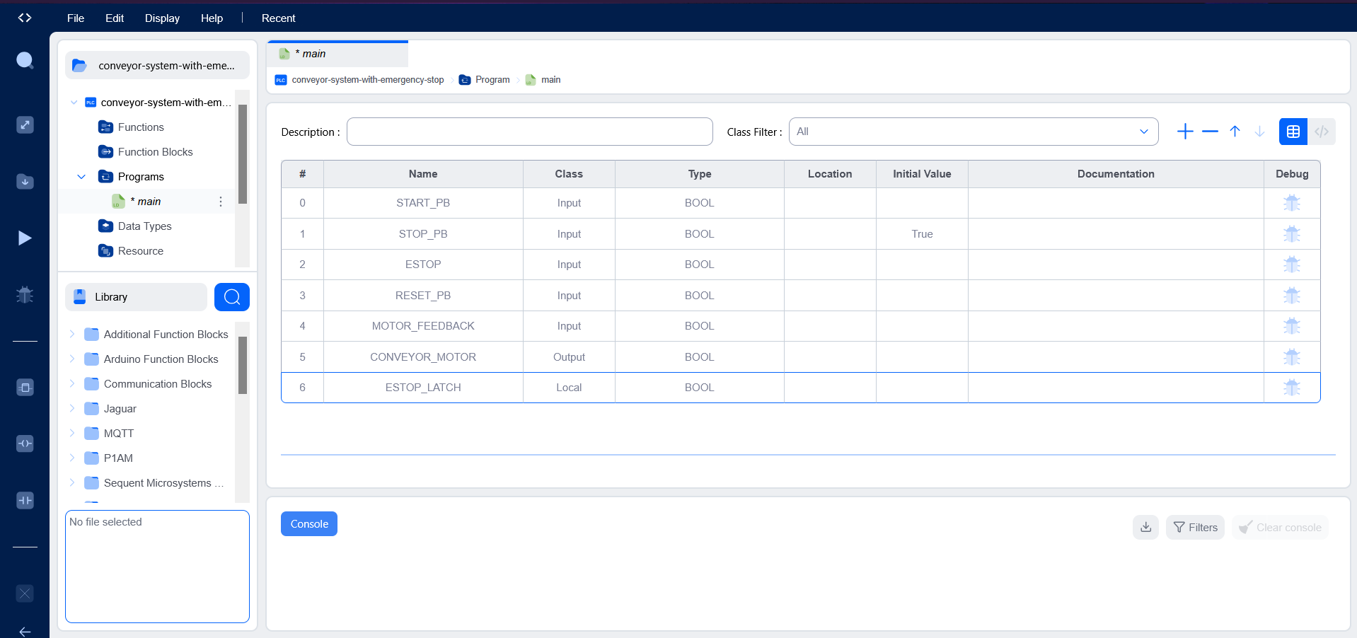 PLC Project Screenshot 1