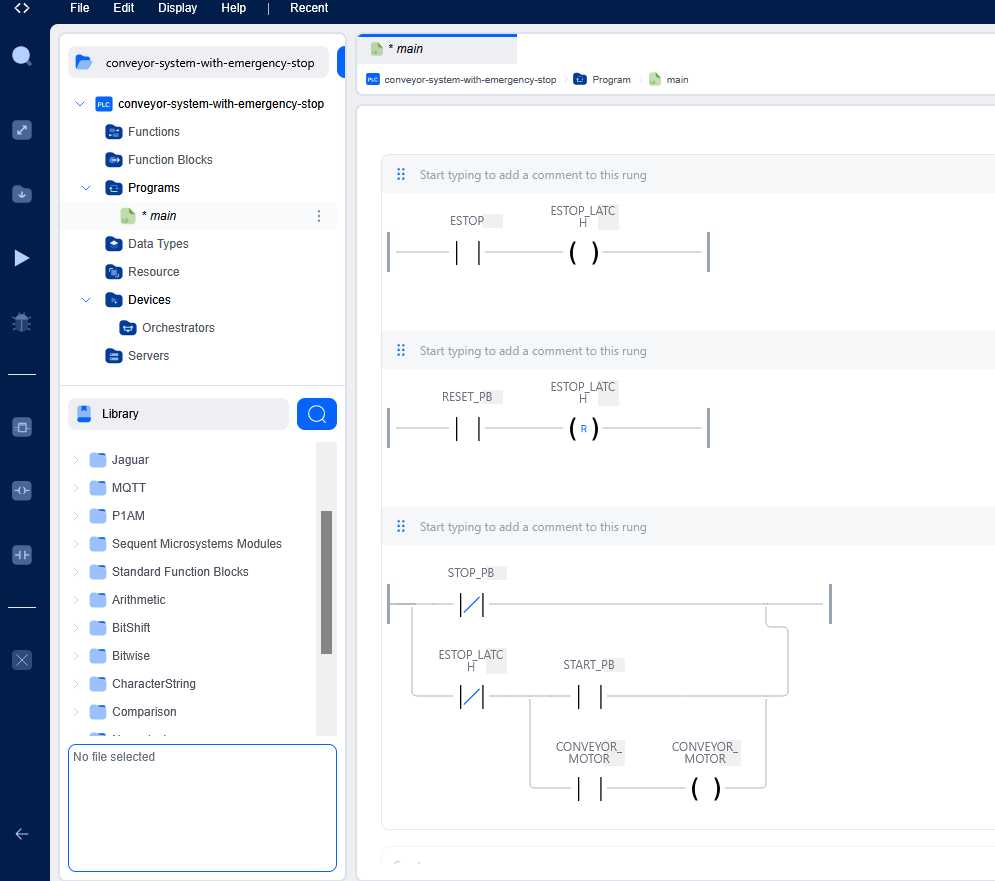 PLC Project Screenshot 2