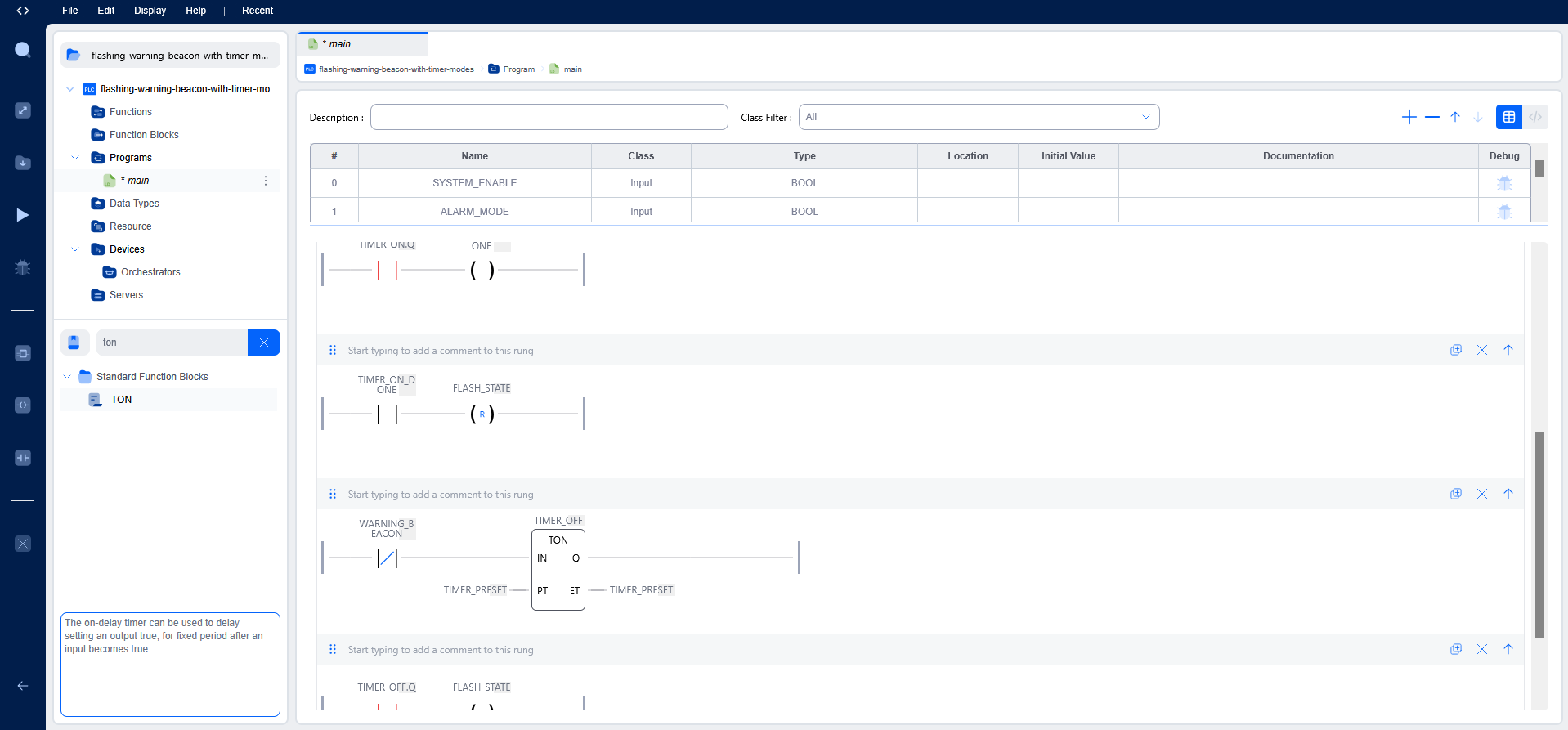 PLC Project Screenshot 2